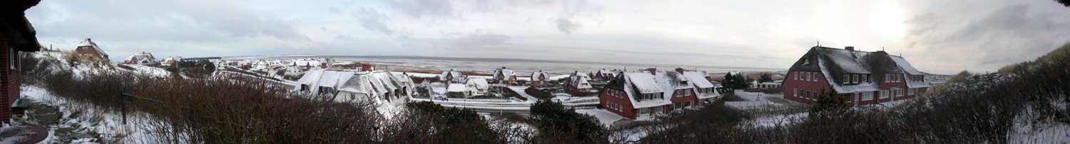 Panoramablick vom Haus nach Osten